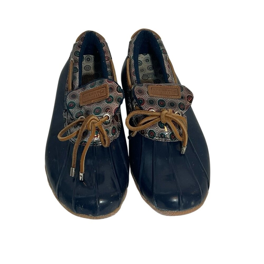 Sperry Top Siders Women Brown Size 10 Lace Up Waterproof Rubber Duck Boat Shoes - Picture 2 of 6